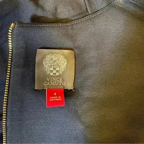 NEW VINCE CAMUTO Women's Skirt Dress Sleeveless Back Zip Navy Blue Size 4 - Picture 8 of 15